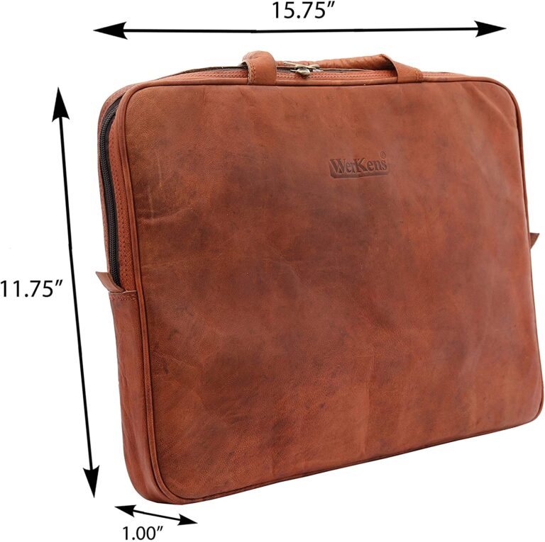 WerKens Laptop Sleeve 15 6 Inch Computer Cases For Laptops Leather Laptop Bags For Notebook 
