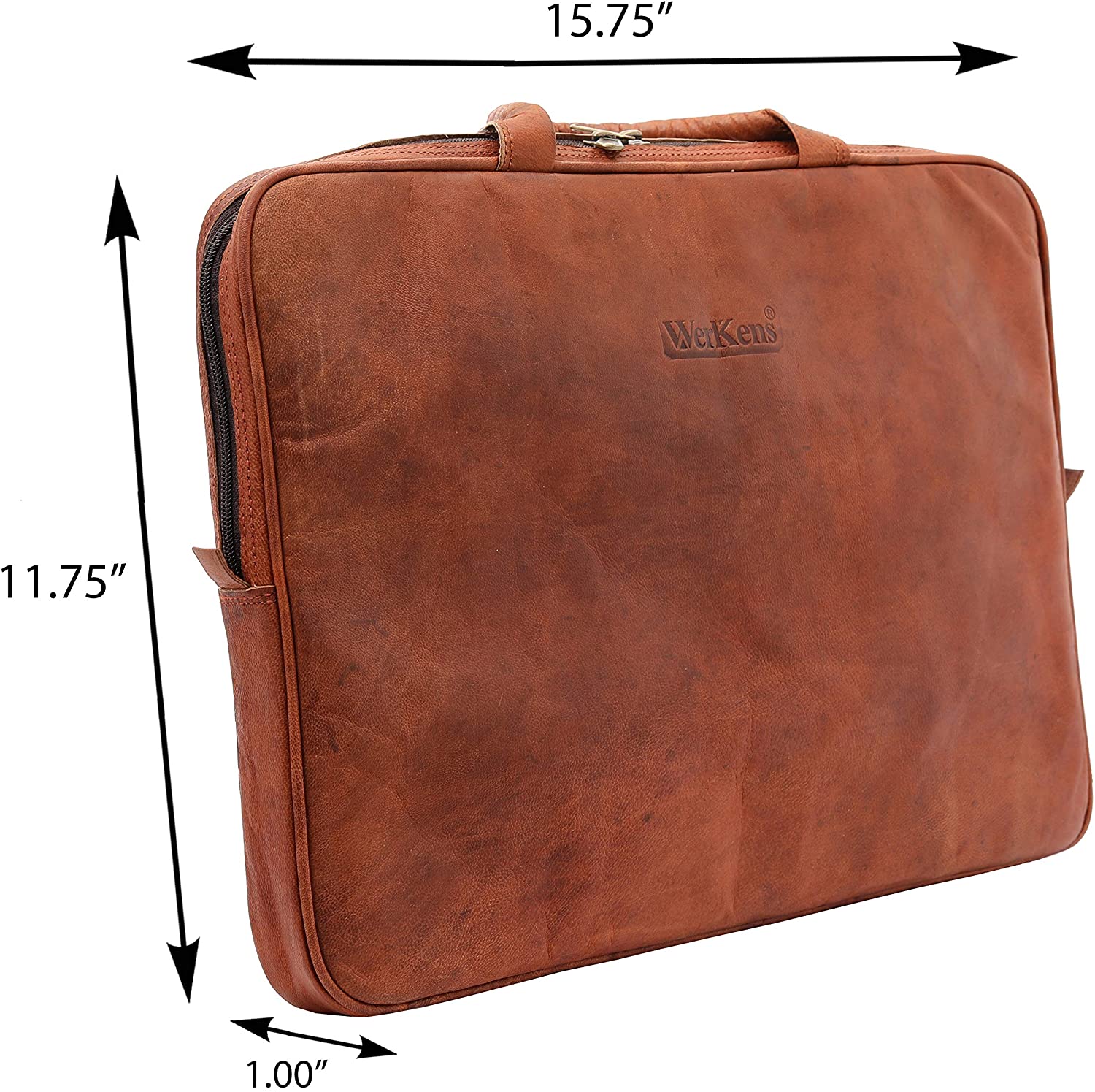 Leather Laptop Sleeve 15.6 inch Computer Case