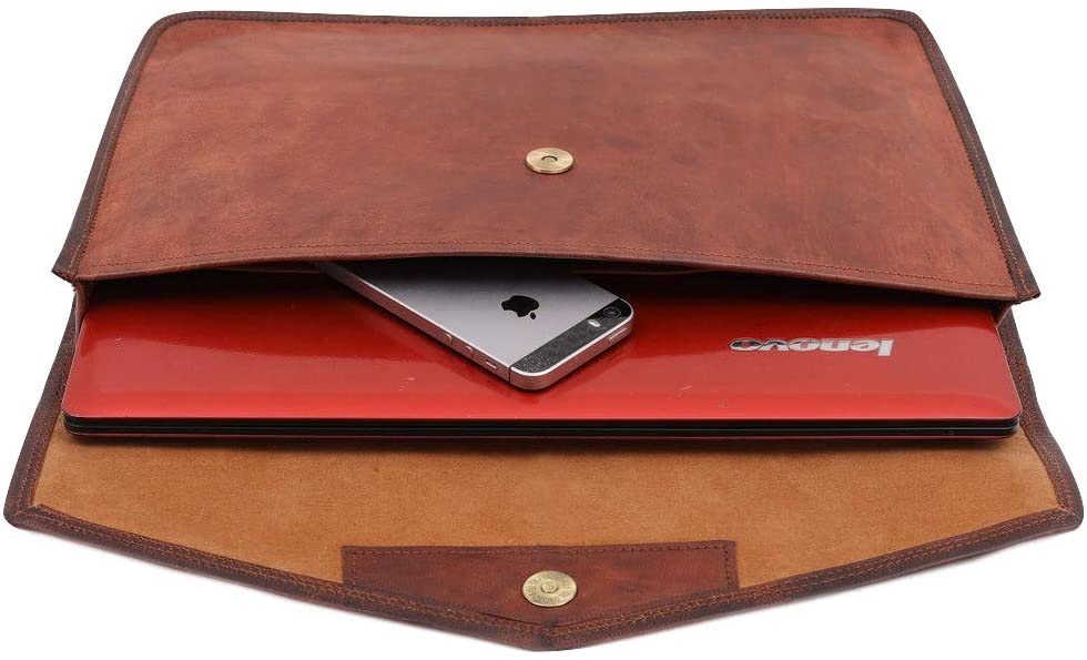 WerKens Genuine Leather Laptop Sleeve a Luxury Laptop Sleeve Cover Case for  MacBook and Laptops with…See more WerKens Genuine Leather Laptop Sleeve a