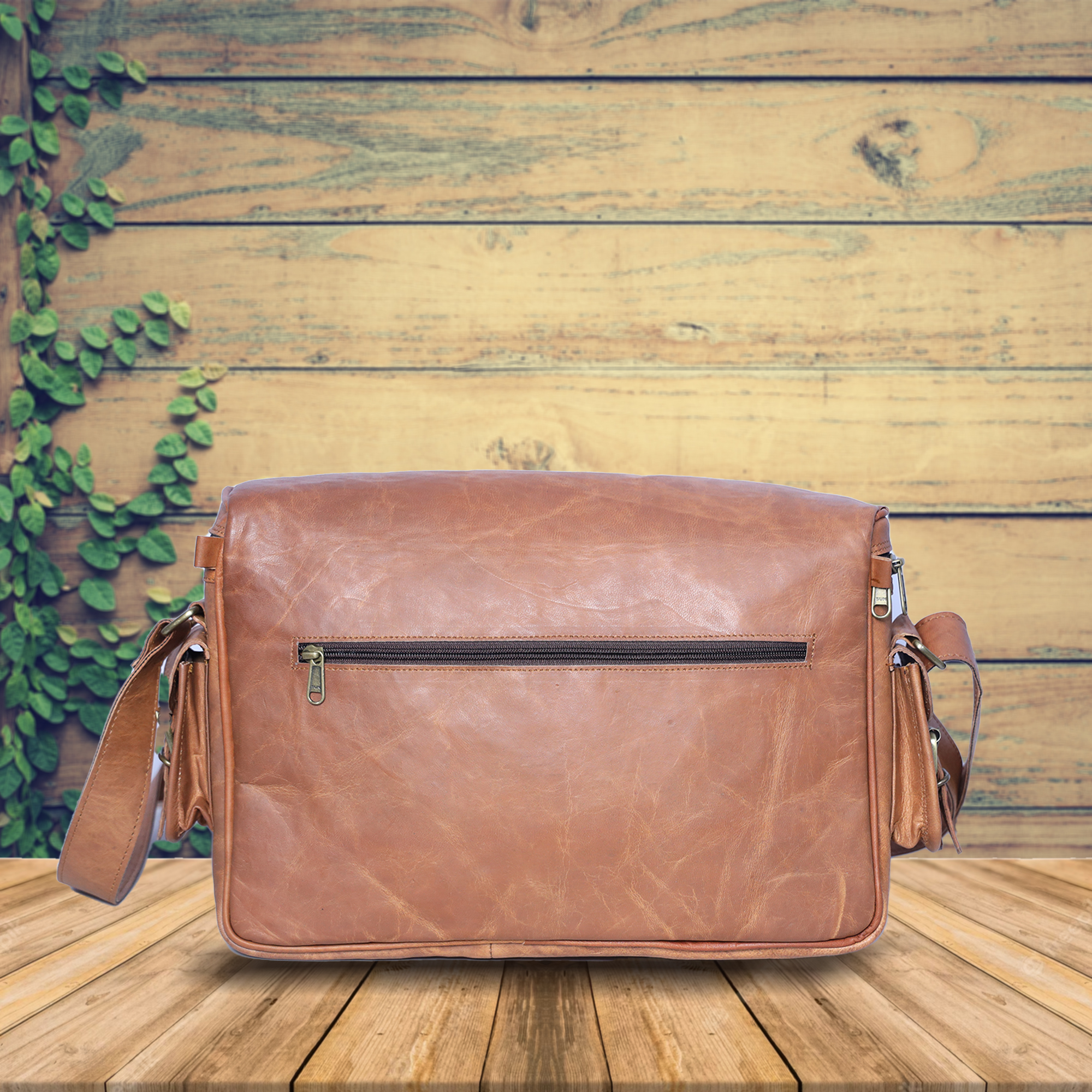 Personalized Leather Crossbody Bag for Men