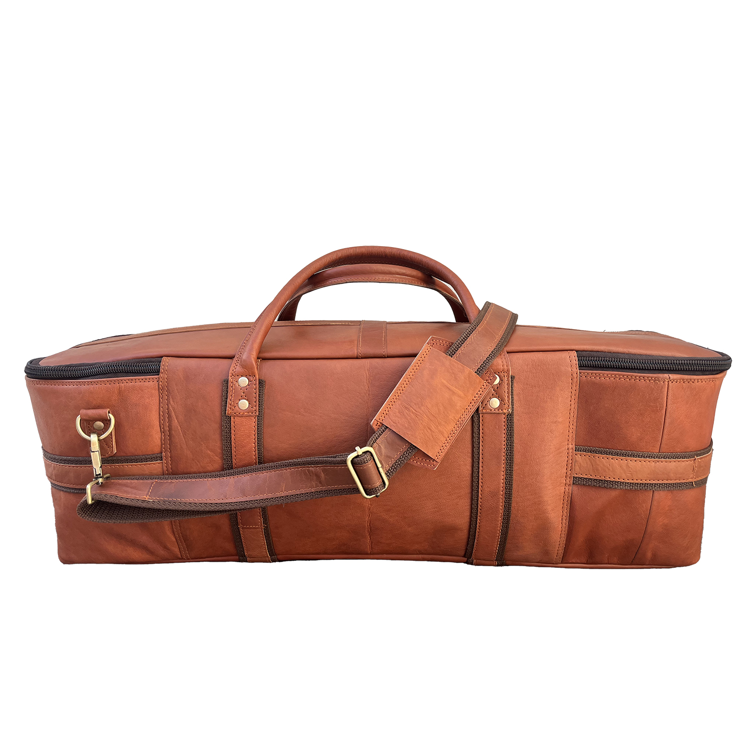 Drum Hardware Carrying Bag Real Leather Heavy Duty Large Duffel
